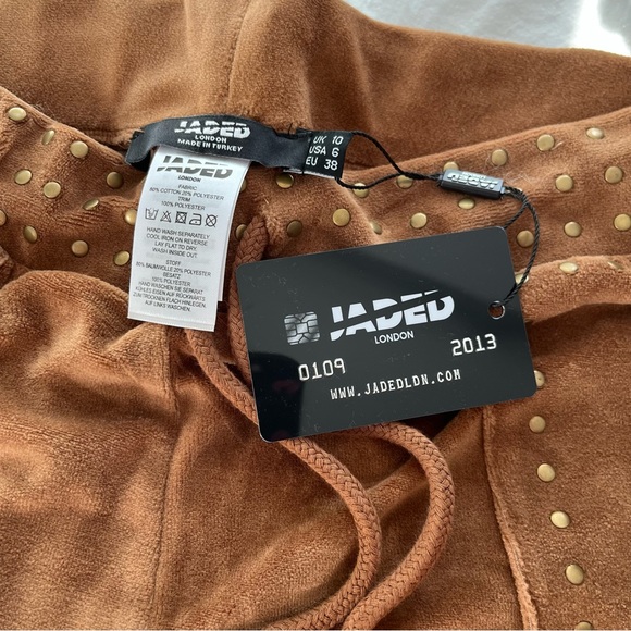 JADED LONDON y2k fur trim pants🤎 - Picture 3 of 7